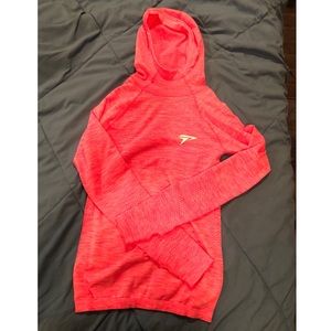 Hot pink Physiq long sleeve with hood